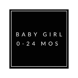Baby girl clothes, 0 to 24 months
